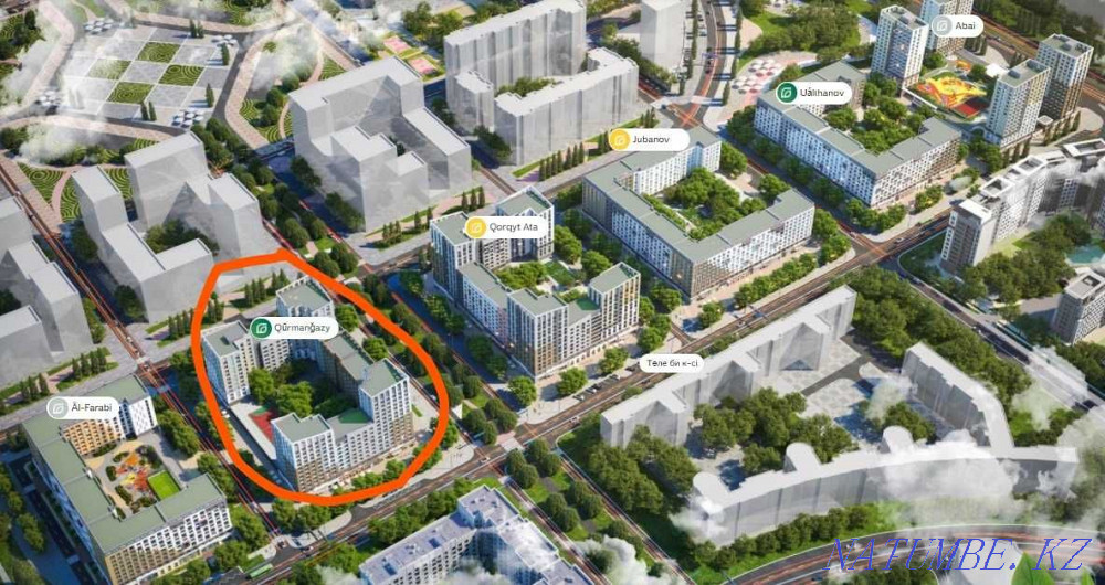 Двухкомнатная квартира Астана - изображение 4