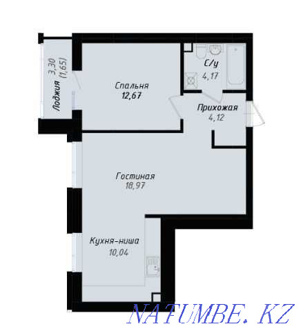 2-room apartment Astana - photo 1