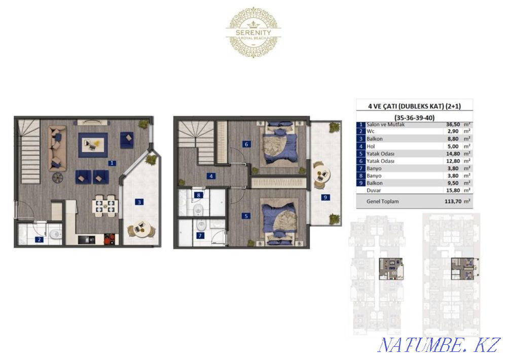 2-room apartment Astana - photo 18