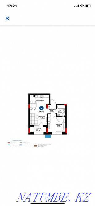 2-room apartment Astana - photo 5