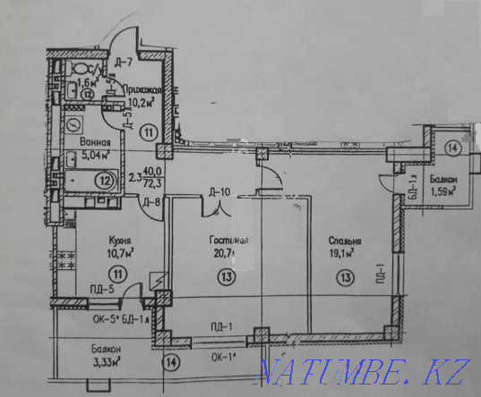 2-room apartment Astana - photo 2