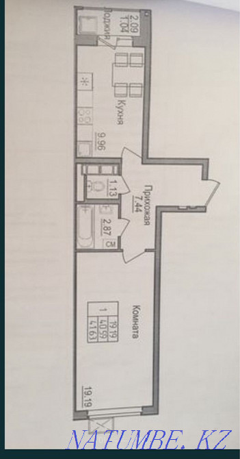 1-room apartment Astana - photo 1