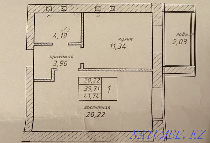 1-room apartment Astana - photo 4