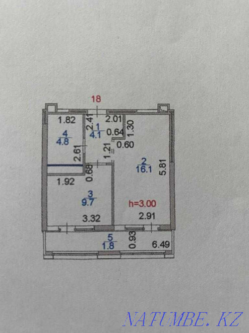 1-room apartment Astana - photo 1
