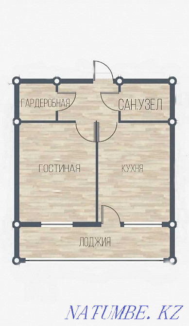 1-room apartment Astana - photo 1