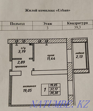 1-room apartment Astana - photo 1