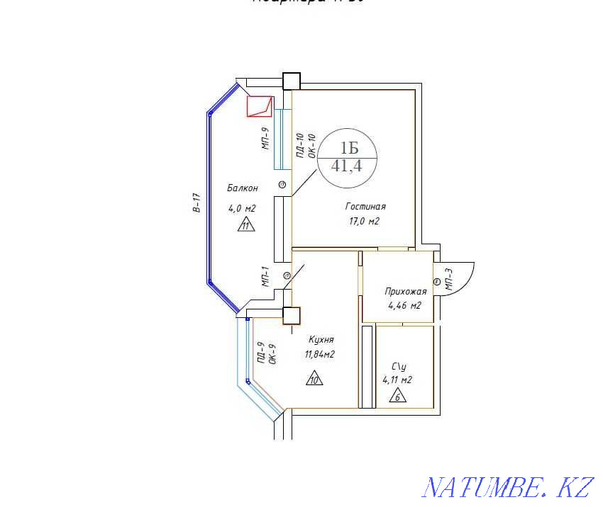 1-room apartment Astana - photo 8