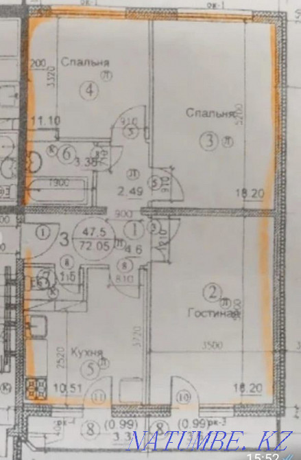 3-room apartment Astana - photo 8