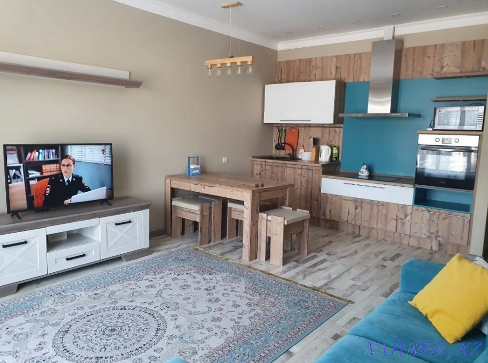 Екі бөлмелі пәтер күнделікті жалға беріледі   Алматы - изображение 4