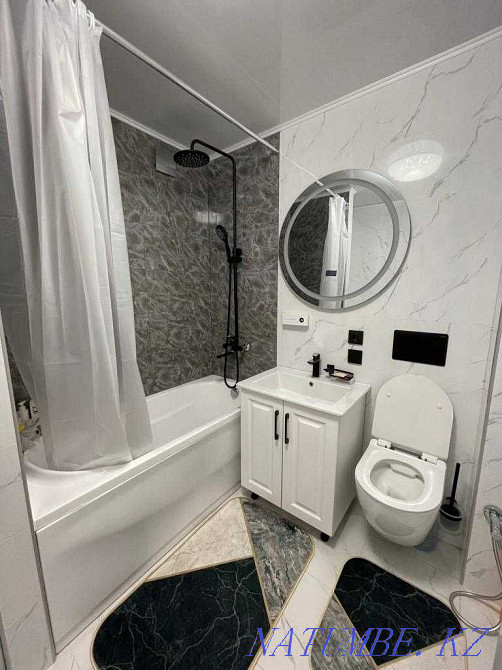 Екі бөлмелі пәтер күнделікті жалға беріледі   Алматы - изображение 2