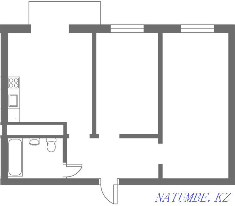 2-room apartment Almaty - photo 7