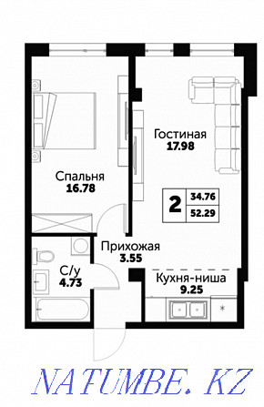 Двухкомнатная квартира Алматы - изображение 4