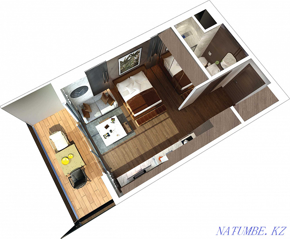 1-room apartment Almaty - photo 5