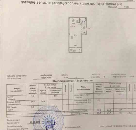 Однокомнатная квартира Алматы