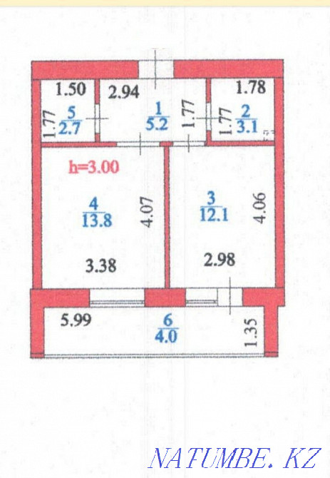 1-room apartment Almaty - photo 1