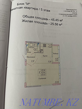 Однокомнатная квартира Алматы - изображение 1