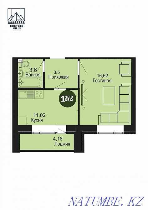 1 бөлмелі пәтер  Алматы - изображение 1