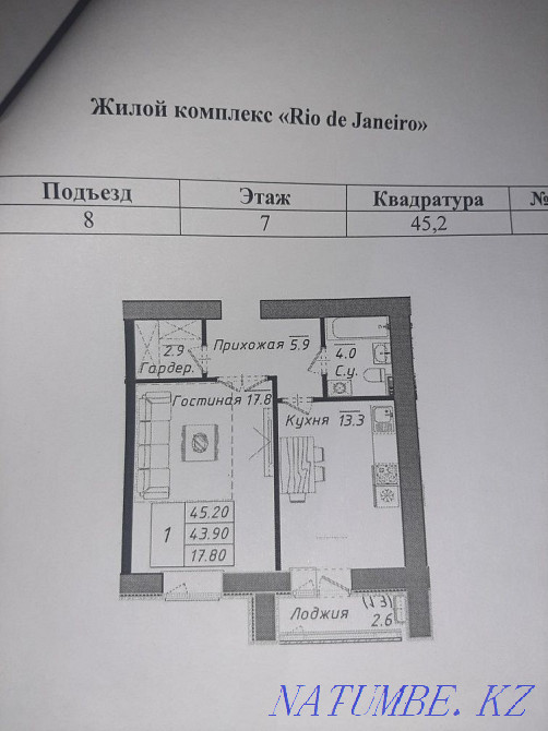 1 бөлмелі пәтер  Алматы - изображение 1