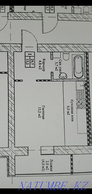 1-room apartment Almaty - photo 3