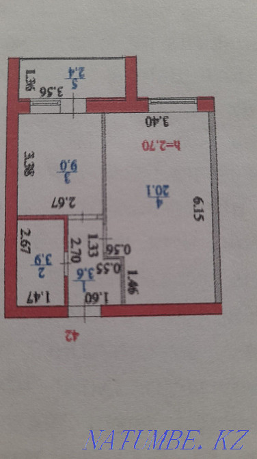 1-room apartment Almaty - photo 1