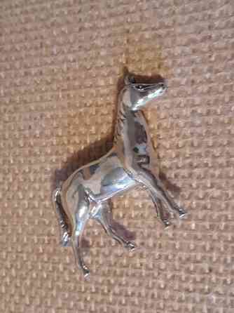 Скульптура-сувенир "Лошадь". Серебро. Almaty