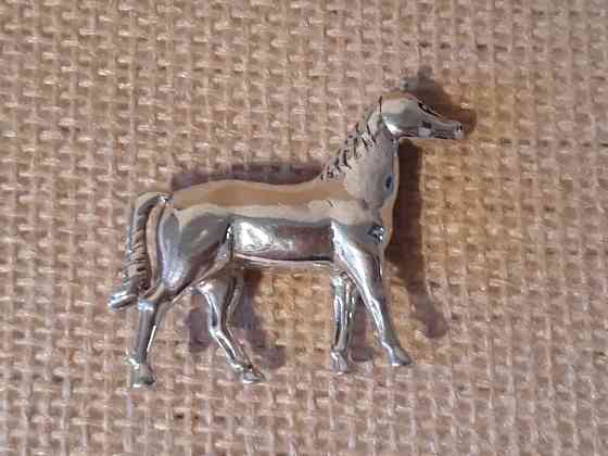 Скульптура-сувенир "Лошадь". Серебро. Алматы
