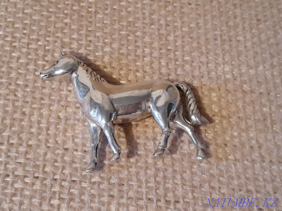 Sculpture-souvenir "Horse". Silver. Almaty - photo 7