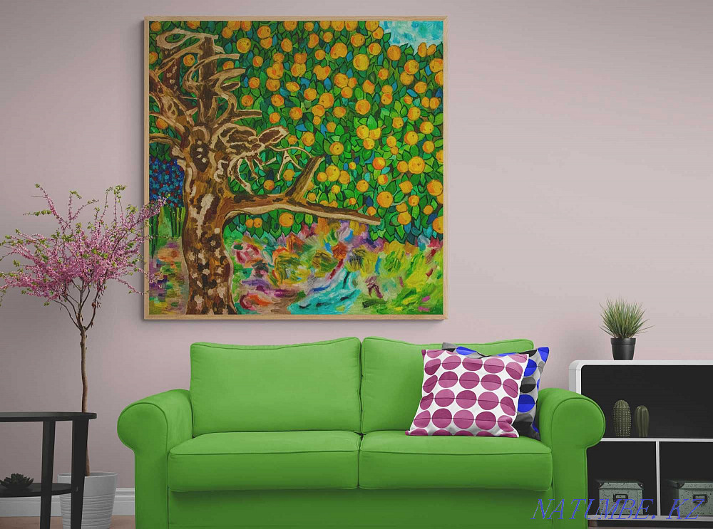 Картина репродукция Густава Климта 1903 г. холст масло абстрактная Алматы - изображение 2