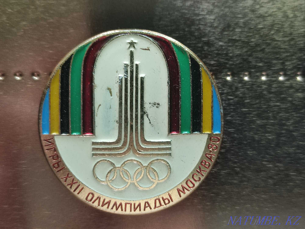1980 Olympics badges Almaty - photo 2