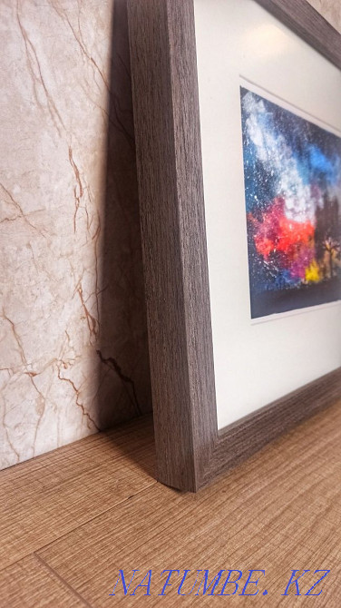 Картина ручной работы ночной пейзаж в раме живопись интерьерная Алматы - изображение 6