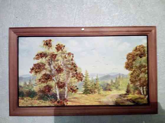 Картина из янтаря продам  Алматы