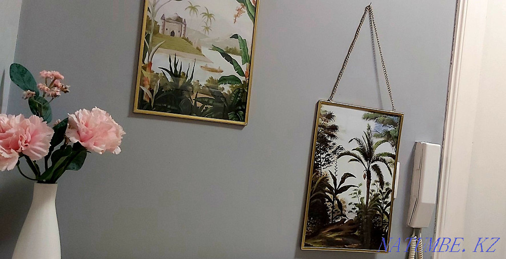 2 Картины в металлической раме Алматы - изображение 2