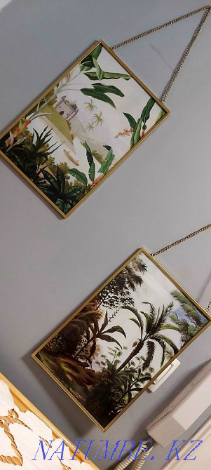 2 Картины в металлической раме Алматы - изображение 1