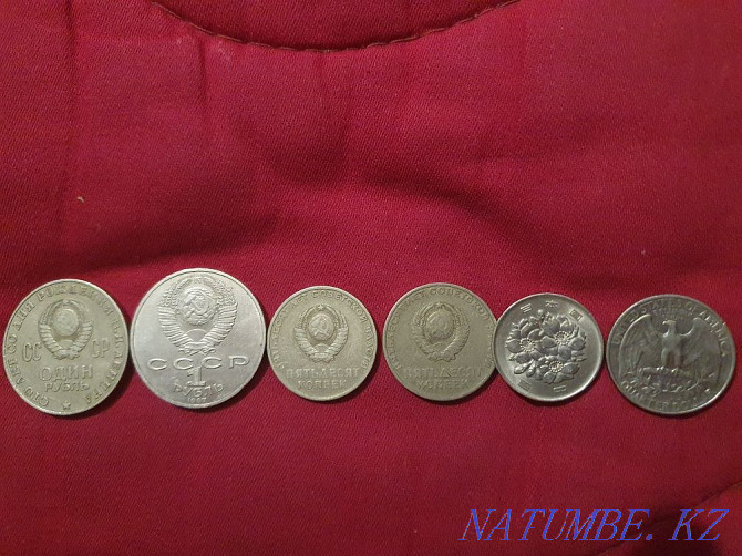 Кеңес рублі, 1,3,5,10,25,500 банкноттар және коллекциялық монеталар  Алматы - изображение 2