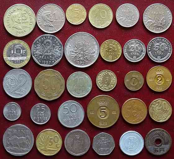 Набор 120 монет из 51 страны Almaty