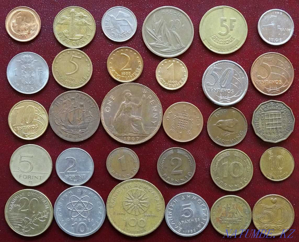 Набор 120 монет из 51 страны Алматы - изображение 1