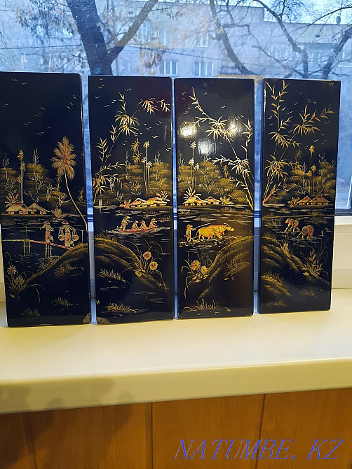 Картины лаковые деревянные вьетнамские Алматы - изображение 5