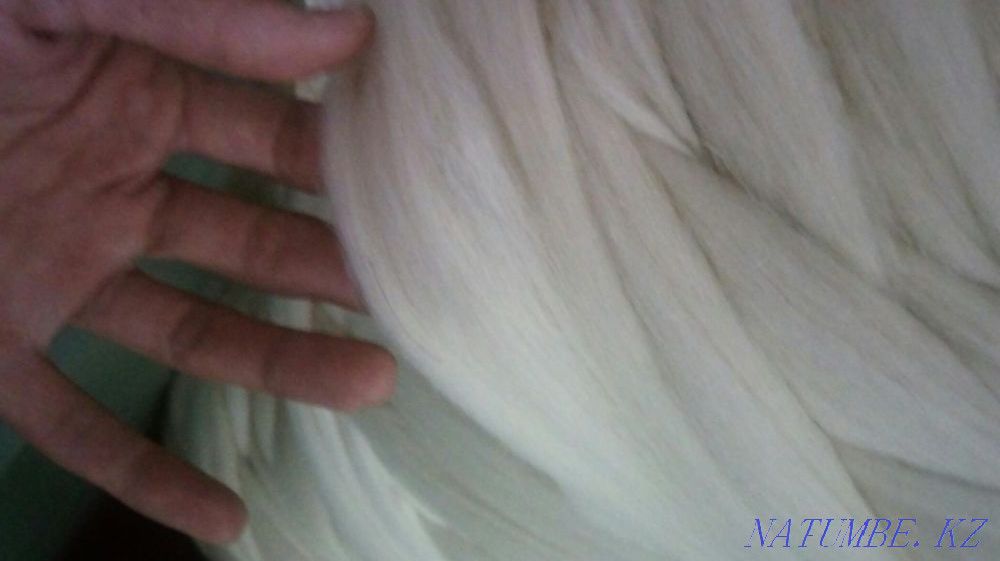 Шерсть для валяние. Крашенная шерсть. Очес. Пух. Алматы - изображение 8