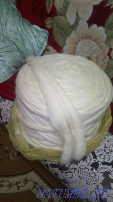 Шерсть для валяние. Крашенная шерсть. Очес. Пух. Алматы - изображение 1