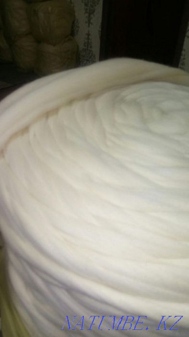 Шерсть для валяние. Крашенная шерсть. Очес. Пух. Алматы - изображение 3