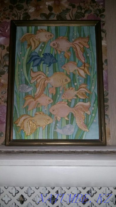Продам картину с рыбками Алматы - изображение 1