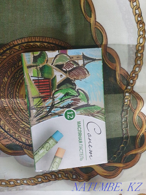 Масляная пастель 12 цветов Алматы - изображение 1