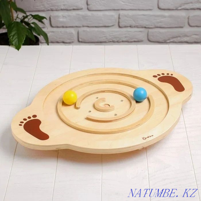 Развивающая игра Балансирующая доска с мячиком Алматы - изображение 1