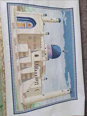 Вышитая в ручную картина "мечети Имангали в Атырау" Almaty