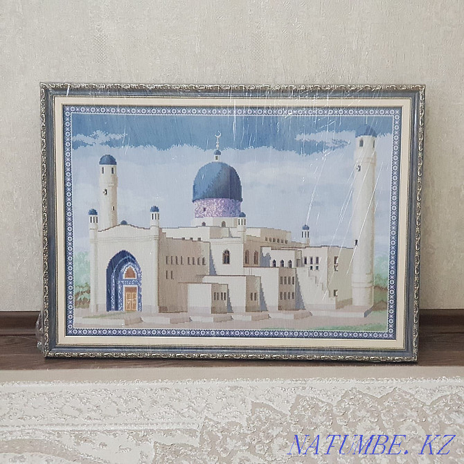 Hand-embroidered picture "Imangali mosque in Atyrau" Almaty - photo 1