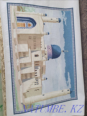 Hand-embroidered picture "Imangali mosque in Atyrau" Almaty - photo 3