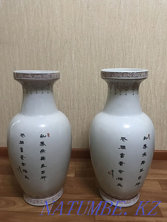 Китайские фарфоровые вазы 2 шт Алматы - изображение 2