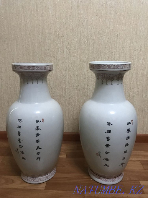 Китайские фарфоровые вазы 2 шт Алматы - изображение 2