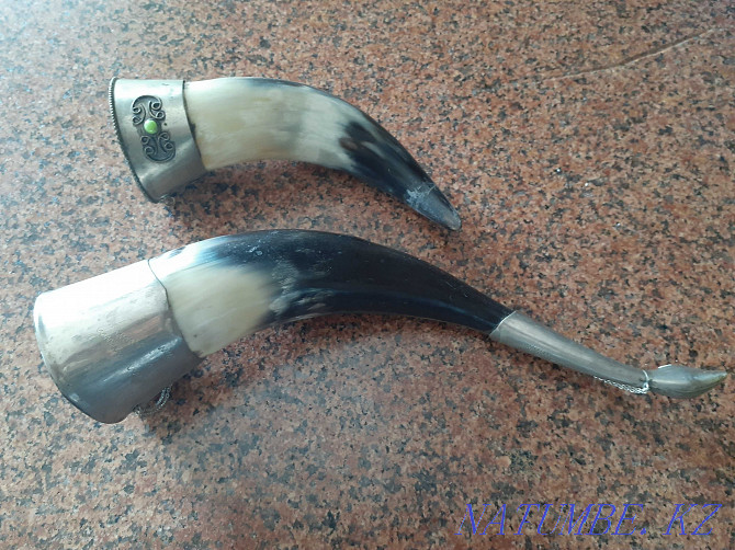 Antique Georgian horns for wine Almaty - photo 3