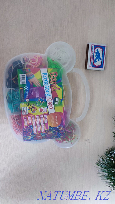 Elastic bands for weaving a gift for the new year New Year's box for a girl Almaty - photo 3